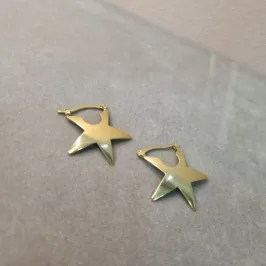 BRINCO OURO ARG ESTRELA CHAPADA