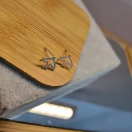 BRINCO PRATA ANDORINHA VAZADA