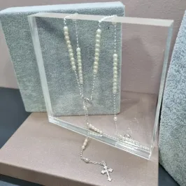 COLAR PRATA TERÇ PÉROLAS