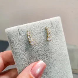 BRINCO OURO EAR CUFF ZIRC CLASSIC