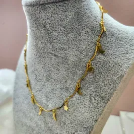 COLAR OURO LUA ESTRELA