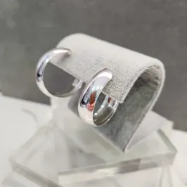 BRINCO PRATA ARGOLA ABAULADA