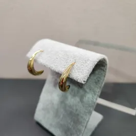 BRINCO OURO ARGOLA LISA ENCAIXE