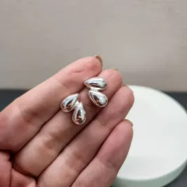 BRINCO PRATA DUAS GOTAS