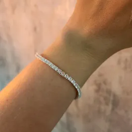 PULSEIRA PRATA RIVIERA 4 PONTAS