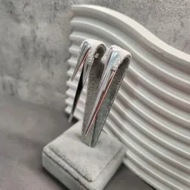 BRINCO PRATA PONTA DUPLA