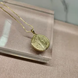 COLAR OURO MEDALHA SB