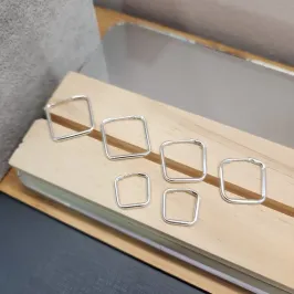 BRINCO PRATA TRIO ARG FIO  QUAD