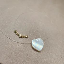 COLAR OURO INV CORAÇÃO MADR