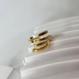 ANEL OURO AJUSTÁVEL 4 PONTAS