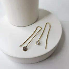 BRINCO OURO DUAS PONTAS LUZ