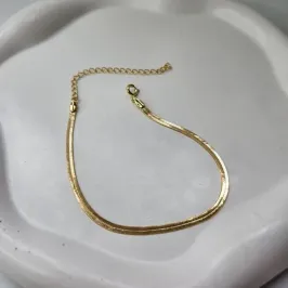 PULSEIRA OURO FITA CHAPADA