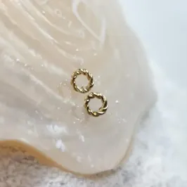 BRINCO OURO CIRC ASPIRAL P