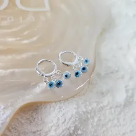 BRINCO PRATA 3 OLHO GREGO