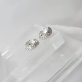 BRINCO PRATA ARGOLA CRAQUELADA G