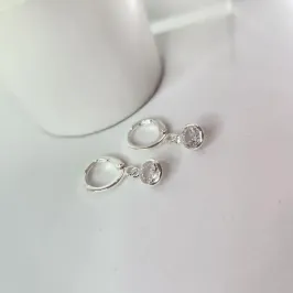 BRINCO PRATA ARGOLA PONTO LUZ