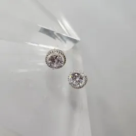 BRINCO PRATA REDONDO LUXO