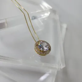 COLAR OURO REDONDO LUXO