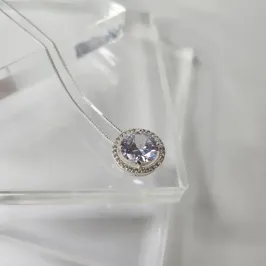 COLAR PRATA REDONDO LUXO