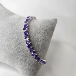 PULSEIRA PRATA LOS TANZANITA