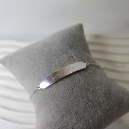 PULSEIRA PRATA PLACA AMIZADE