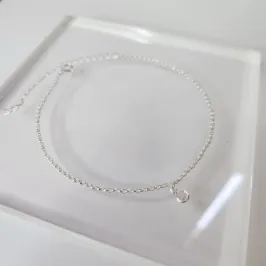 TORNOZELEIRA PRATA PONTO LUZ