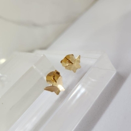 BRINCO OURO BORBOLETA