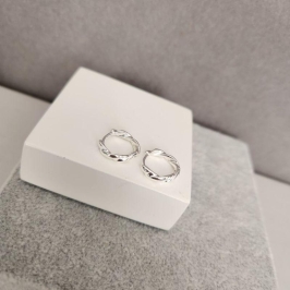 BRINCO PRATA ARGOLA TORCIDA G