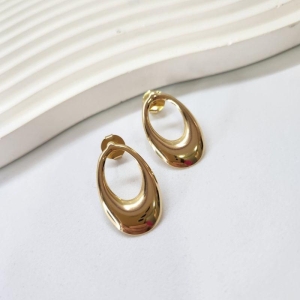 BRINCO OURO OVAL