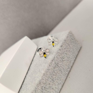 BRINCO PRATA ABELHINHA