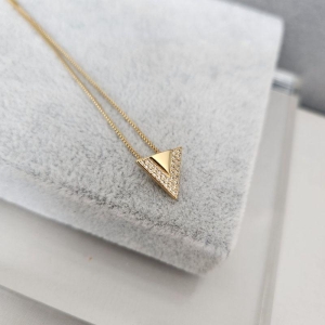 COLAR OURO TRIANG ZIRC
