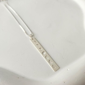 COLAR PRATA FASES DA LUA