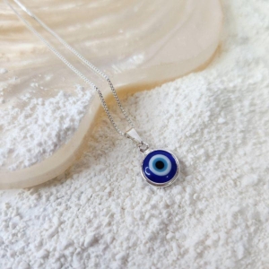 COLAR PRATA OLHO GREGO G