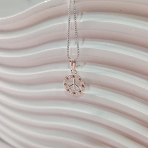 COLAR PRATA PAZ E AMOR Z