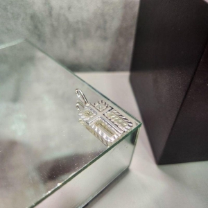 PINGENTE PRATA CRUZ RETANG