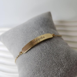 PULSEIRA OURO PLACA AMIZADE