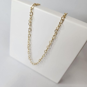 TORNOZELEIRA OURO CORAÇÕES