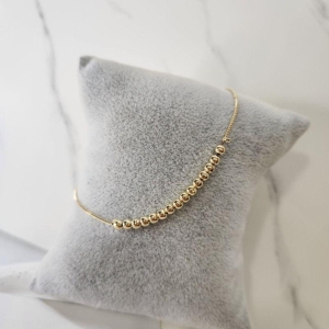 PULSEIRA OURO BOLINHAS MACIÇAS