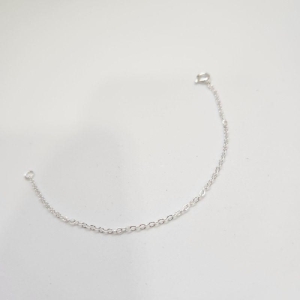 PULSEIRA PRATA INFANTIL CORRENTE CADEADO
