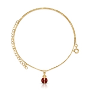 COLAR INFANTIL JOANINHA BANHADO A OURO 18K