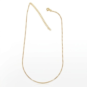 COLAR VENEZIANA BANHADO A OURO 18K