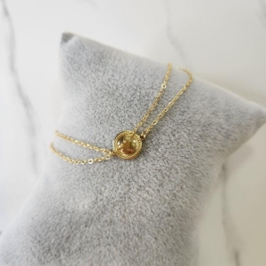 PULSEIRA OURO DUPLA CIRCULO