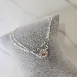 PULSEIRA PRATA DUPLA CIRCULO