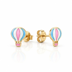 BRINCO BALÃO BANHADO A OURO 18K