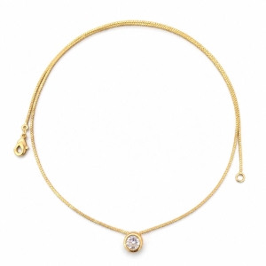 COLAR OURO PONTO DE LUZ CLÁSSICO
