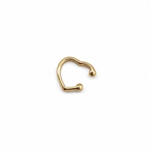 PIERCING OURO CORAÇÃO