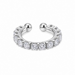 PIERCING PRATA CRAVEJADO DE ZIRCÔNIAS