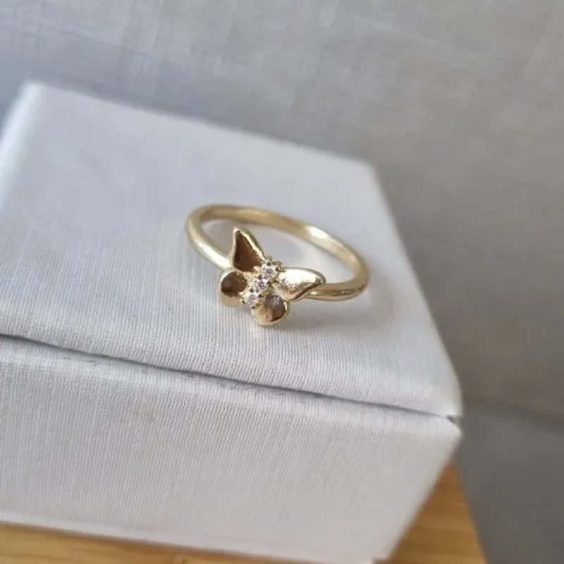 ANEL OURO BORBOLETINHA