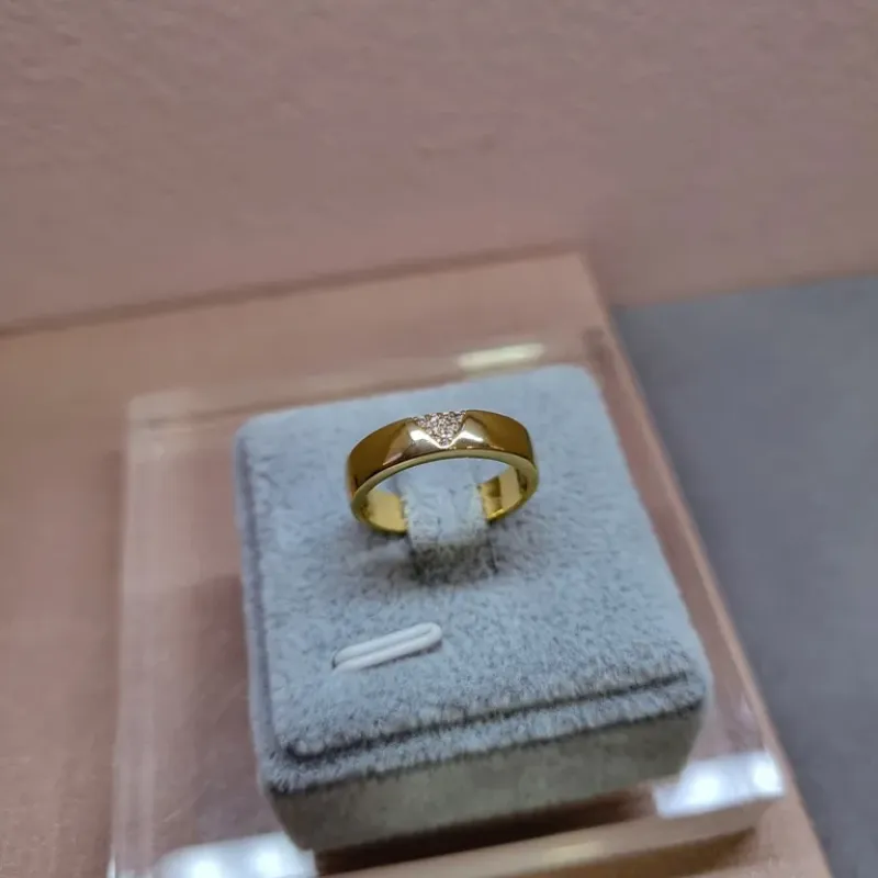 ANEL OURO CHAPADO TRIANG Z