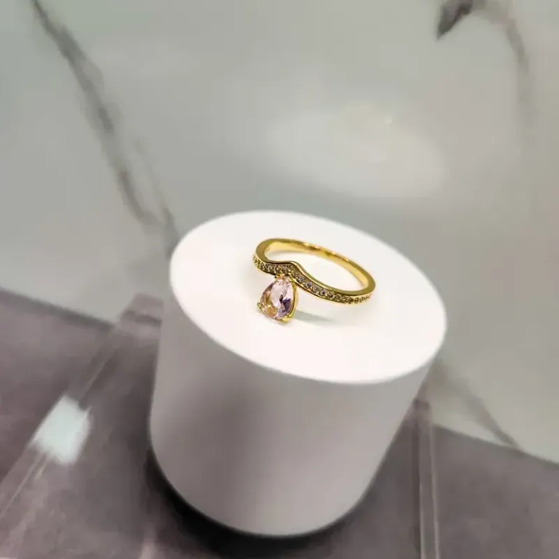 ANEL OURO GOTINHA ROSINHA